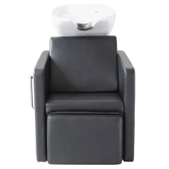 Bac de lavage accoudoirs carrés avec repose jambes ajustable 64x62x83 cm