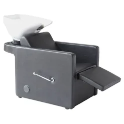 Bac de lavage accoudoirs carrés avec repose jambes ajustable 64x62x83 cm