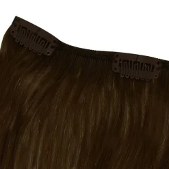 Bandeau extensions naturelles à clips Chatain