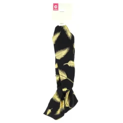 Bandeau noir imprimé doré