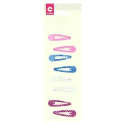 Barrette clic clac assorti x8
