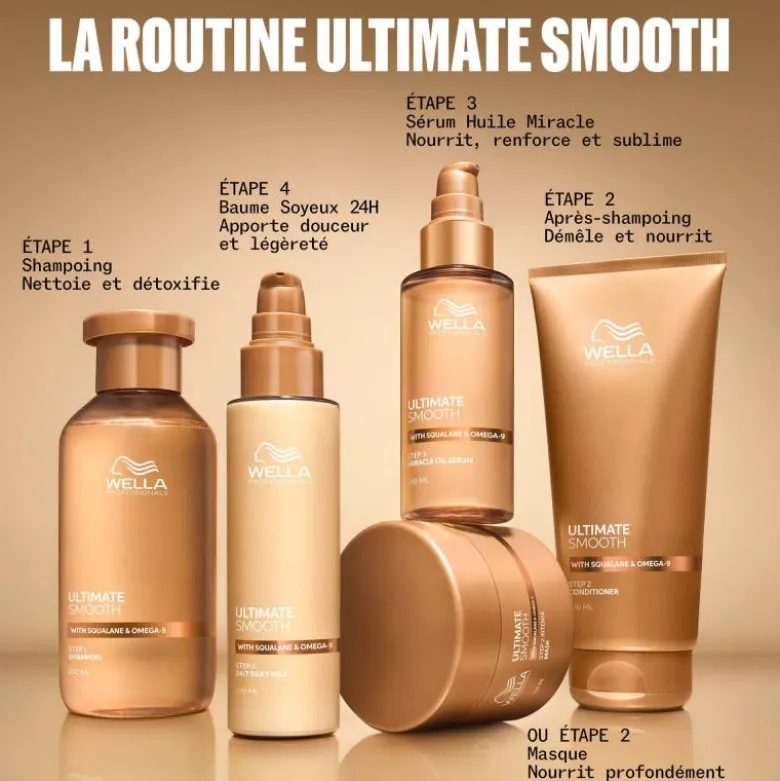 Baume 24H Ultimate Smooth – contrôle frisottis, douceur, brillance / 100ml