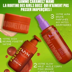 Beurre fouetté Fat Oil Body Caramelt Mami – hydratation 24H, éclat lumineux / 150ml