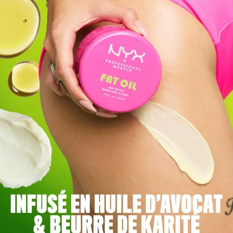 Beurre fouetté Fat Oil Body Suga Baddie – hydratation 24H, éclat lumineux / 150ml