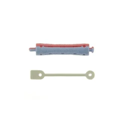 Bigoudis permanente courts 70x11mm x12 Bleu & Rouge