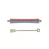 Bigoudis permanente longs 91x11mm x12 Bleu & Rouge
