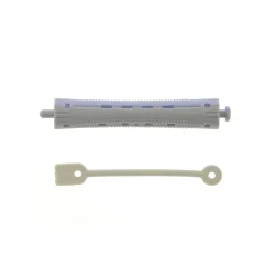 Bigoudis permanente longs 91x13mm x12 Gris & Bleu