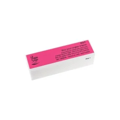 Bloc 4 faces pour ongles Blanc & Rose