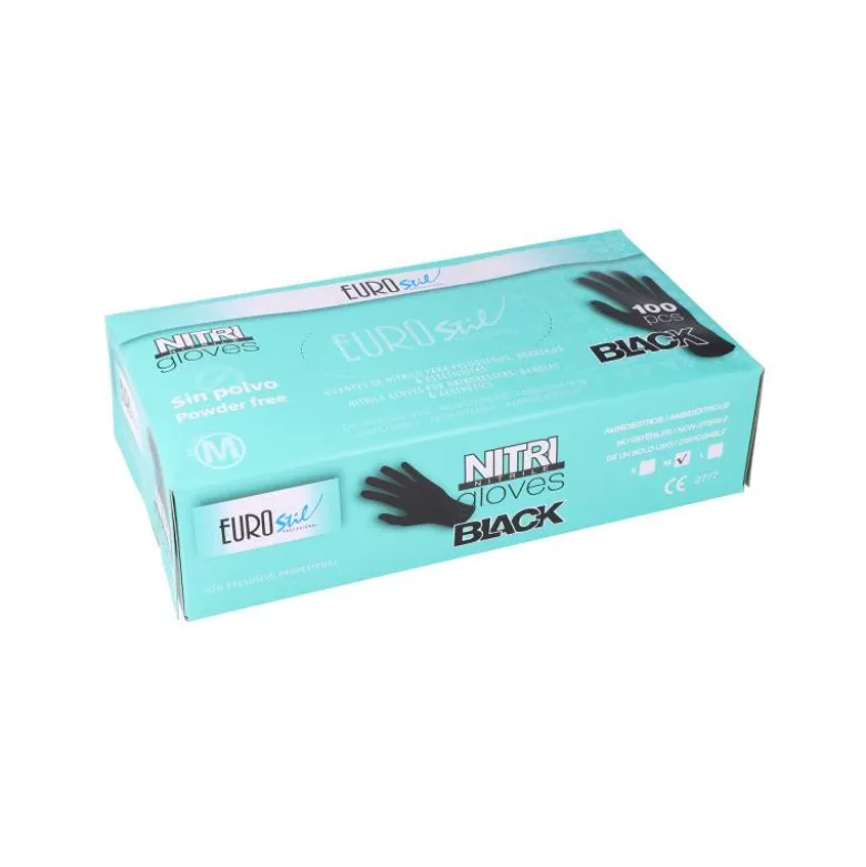 Boite de 100 gants en Nitrile AQL 1.5 Noir - Taille M