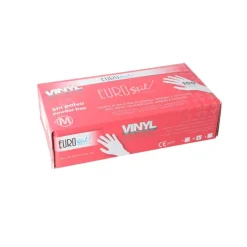 Boite de 100 gants jetables en vinyle transparent - Taille M