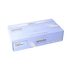 Boite de 100 gants latex sans poudre blanc- Taille M
