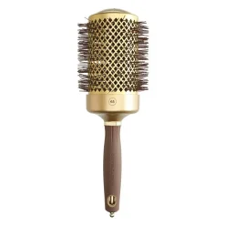Brosse brushing ronde Expert Blowout Shine Wavy Bristles Gold&Brown 65mm