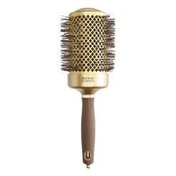 Brosse brushing ronde Expert Blowout Shine Wavy Bristles Gold&Brown 65mm