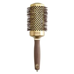 Brosse brushing ronde Expert Blowout Shine Wavy Bristles Gold&Brown 55mm