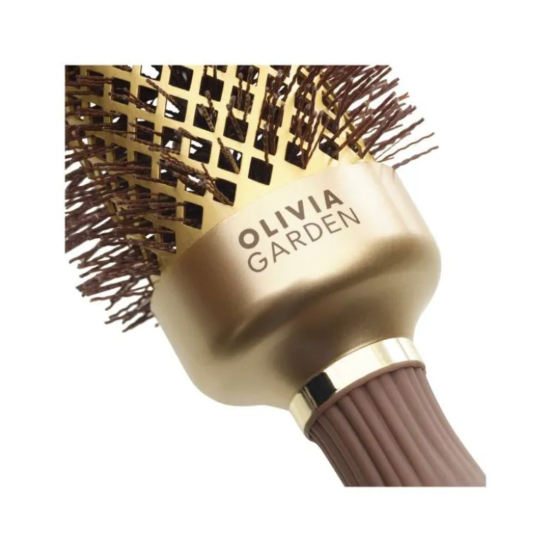 Brosse brushing ronde Expert Blowout Shine Wavy Bristles Gold&Brown 45mm