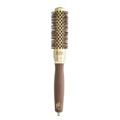 Brosse brushing ronde Expert Blowout Shine Wavy Bristles Gold&Brown 25mm
