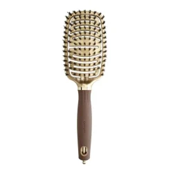Brosse démêlante Expert Care Flex Boar&Nylon Bristles Gold&Brown