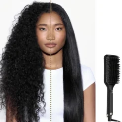 Brosse lissante chauffante ghd Glide+ Max – lissage rapide, ultra-lisse