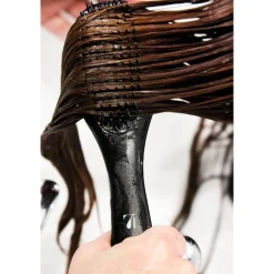 Brosse massante 2-en-1 Noire