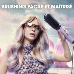 Brosse Soufflante 2-en-1 ghd Duet Blowdry - édition limitée violet galactique