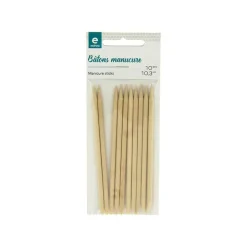 Bâtonnets manucure en bois x10