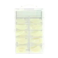 100 capsules professionnelles carrees petite encoche - naturel