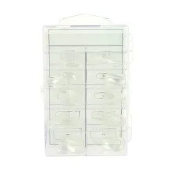 100 capsules professionnelles transparentes