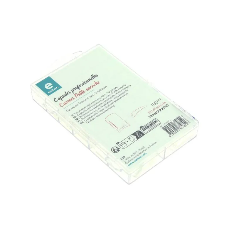 100 capsules professionnelles transparentes