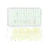 250 capsules professionnelles universelles carrees grande encoche - naturel