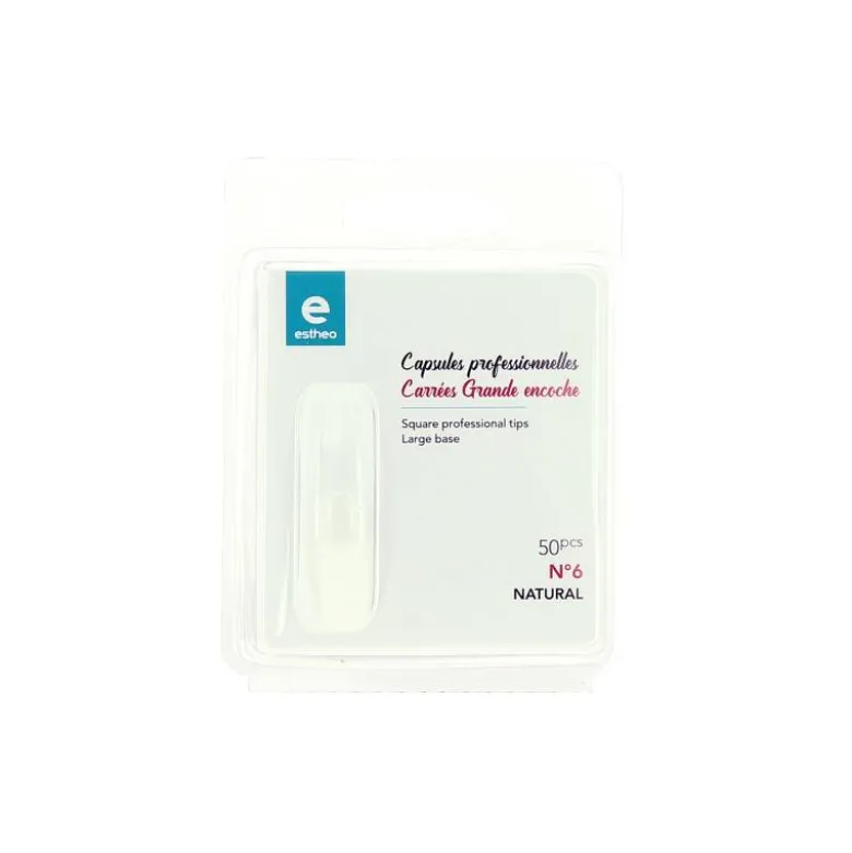 50 capsules prof. universelles carrees n°6 grande encoche naturel