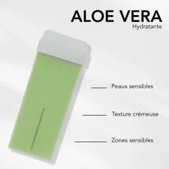 Cartouche de cire roll on Aloe Vera / 100ml