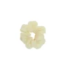 Chouchou Beige Studs Strass Argent
