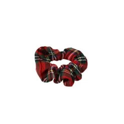 Chouchou tartan Rouge
