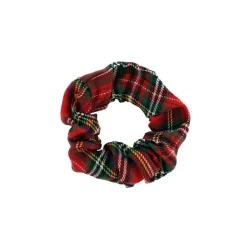 Chouchou tartan Rouge