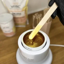 Cire avec bande Gold – épilation rapide, douceur, parfum monoï / 800g