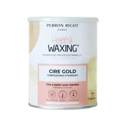 Cire avec bande Gold – épilation rapide, douceur, parfum monoï / 800g