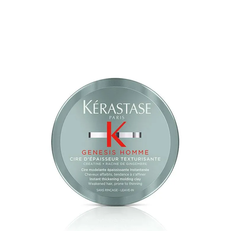 Cire coiffante Genesis Homme – épaississante, texturisante, tenue souple / 75ml