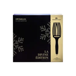 Coffret sèche-cheveux Divine Édition + brosse Fingerbrush Noir & Or