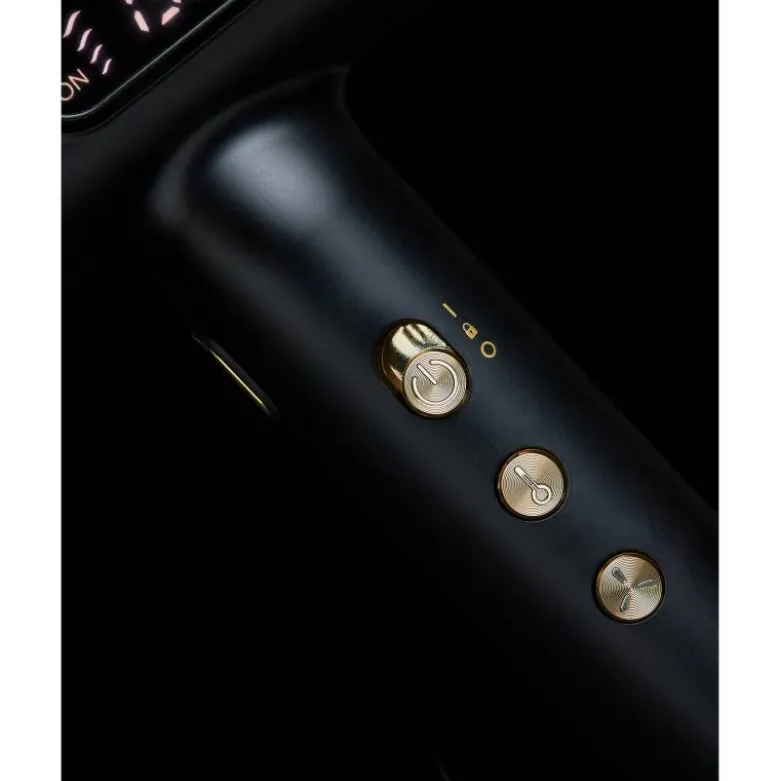 Coffret sèche-cheveux Divine Édition + brosse Fingerbrush Noir & Or