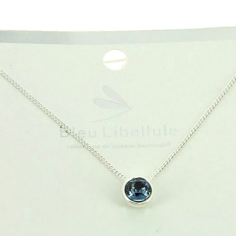Collier Montana orné de cristaux Swarovski Bleu
