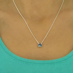 Collier Montana orné de cristaux Swarovski Bleu