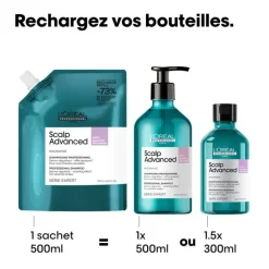 Éco-recharge Shampoing dermo-régulateur Anti-inconfort Scalp Advanced / 500ml