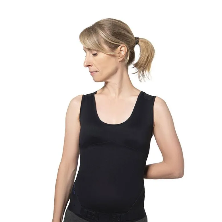 Correcteur de posture Femme Lyne Up débardeur seconde peau Noir
