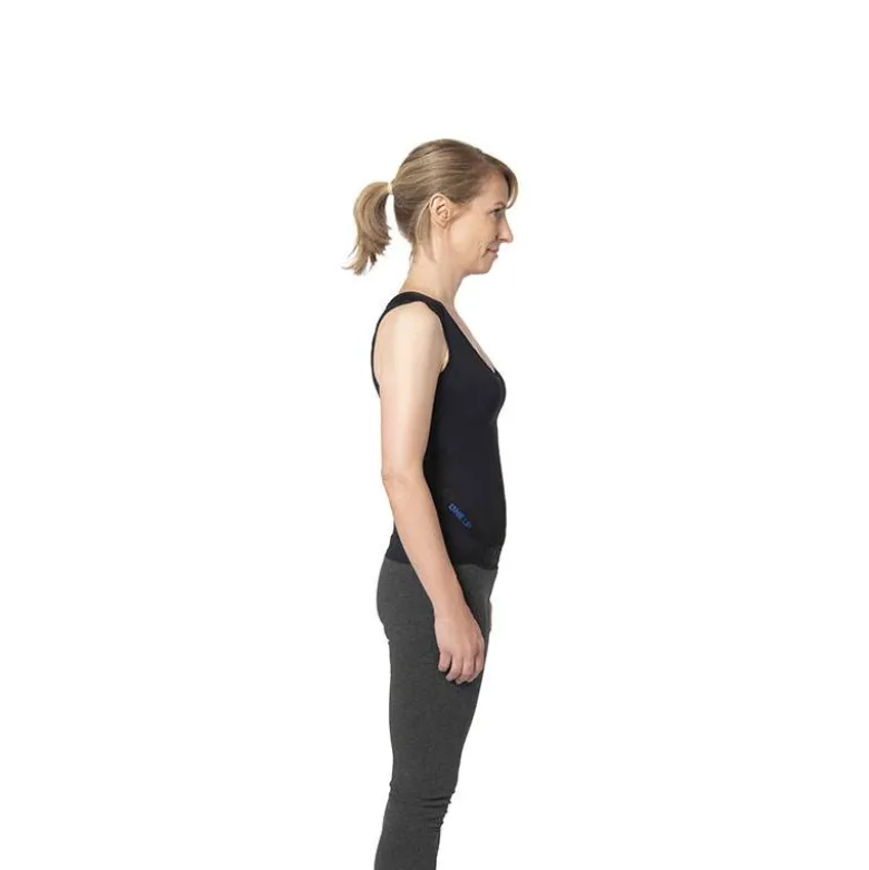 Correcteur de posture Femme Lyne Up débardeur seconde peau Noir