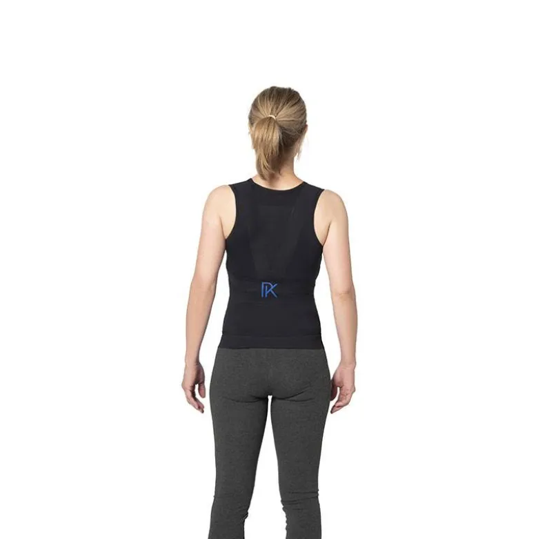 Correcteur de posture Femme Lyne Up débardeur seconde peau Noir