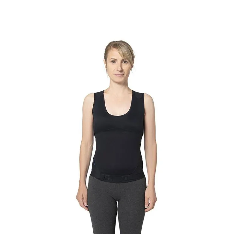 Correcteur de posture Femme Lyne Up débardeur seconde peau Noir