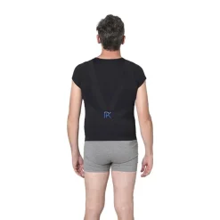 Correcteur de posture Homme Lyne Up t-shirt seconde peau Noir