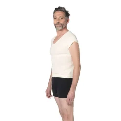 Correcteur de posture Homme Lyne Up t-shirt seconde peau Nude