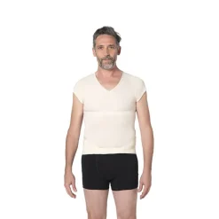 Correcteur de posture Homme Lyne Up t-shirt seconde peau Nude