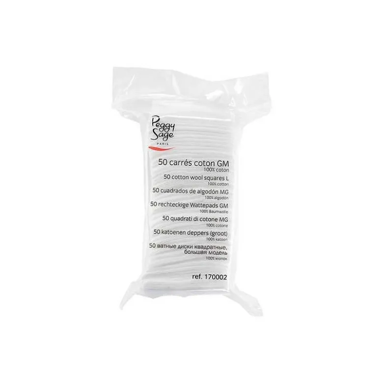 Coton carrés grand modèle x50